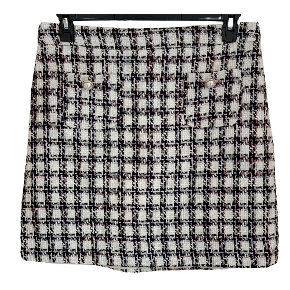 NWT Maison d' Amelie Paris Plaid Skirt